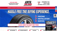 Desktop Screenshot of anitatire.com